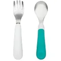 OXO TOT Fork and Spoon Set, Teal