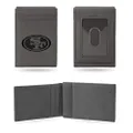 Rico Industries NFL Football Laser Engraved Front Pocket Wallet - Compact/Comfortable/Slim, Gray, Front Pocket, Lefpw Laser Engraved Front Pocket Wallet