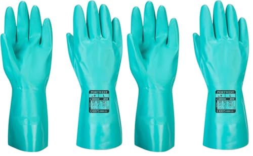 Portwest A810 Chem 320 Nitrile Gauntlet Water Resistant Chemical Protection