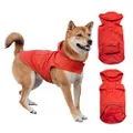 KONG Packable Rain Jacket for Dogs, Red, Large