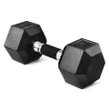 Yes4All Hex Dumbbell Rubber Grip - Premium heavy weight Dumbbell - 25lbs