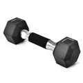 Yes4All Hex Dumbbell Rubber Grip - Premium heavy weight Dumbbell - 5lbs