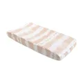 Crane Baby Stretchy Changing Pad Cover, Breathable Changing Pad Cover for Boys and Girls, Pink Tie-Dye, 16”w x 32”h, Pink/White