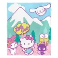Northwest Hello Kitty Silk Touch Throw Blanket, 50" x 60", Mountain Adventure