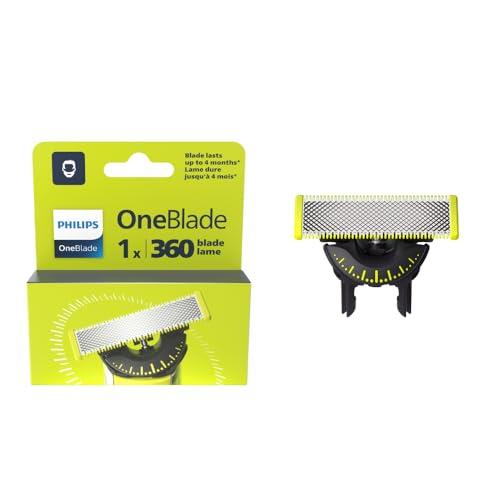 Philips OneBlade 360 Face Genuine Replacement Blade - Fits all OneBlade Handles, 1 Pack, QP410/50