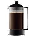 BODUM Brazil 8 Cup French Press Coffee Maker, Black, 1.0 l, 34 oz