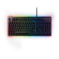 Razer Huntsman Elite (Purple Switch) - Gaming Keyboard with Opto-Mechanical Key (Multi-Function Numeric Button, Integrated Hybrid Memory, RGB Chroma, Ergonomic Wrist Rest) - UK Layout | Black
