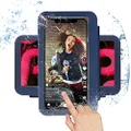 WeLohas Shower Phone Holder [360° Rotation],Bathroom Waterproof Phone Cradle,Touchable Screen Phone Shelf, Rotatable Phone Holder for Shower