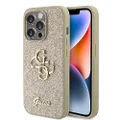 Guess Glitter Edition Case for iPhone 15 Pro, Gold