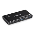 Simplecom KM420 2-Port HDMI KVM Switch HDMI 2.0 4K@60Hz 4-Port USB 3.0 Hub 5Gbps