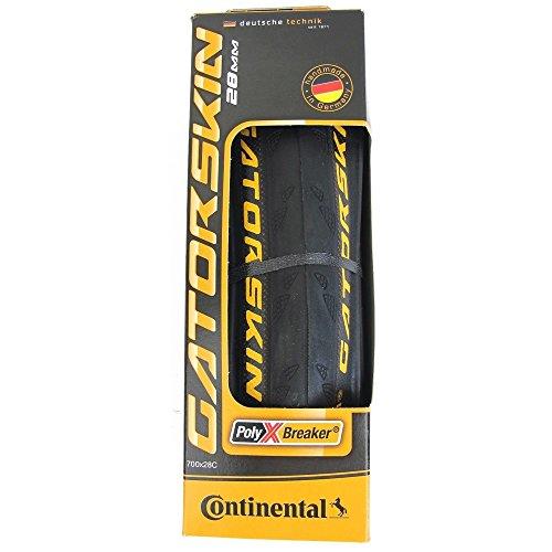 Continental GatorSkin/DuraSkin 700c 28mm Folding Road Bike Tyre - Black, 28 Inch