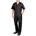 Dickies Men's Flex Short Sleeve Coverall, Black, MTL