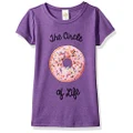 Lost Gods Big Girls' Circle of Life Graphic T-Shirt, Purple Berry, L