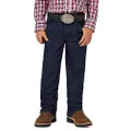 Wrangler Boys' Cowboy Cut Active Flex Original Fit Jean, Prewashed Indigo, 11