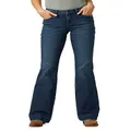 Wrangler Women's Retro Mae Mid Rise Wide Leg Trouser Jean, Sophia, 0-30