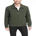 Tommy Hilfiger Men's Lightweight Microtwill Golf Jacket (Standard and Big & Tall), Deep Olive, Medium