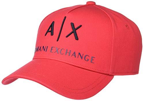 A|X Armani Exchange Men's Baseball hat, Red & Black, One Size