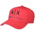 A|X Armani Exchange Men's Baseball hat, Red & Black, One Size