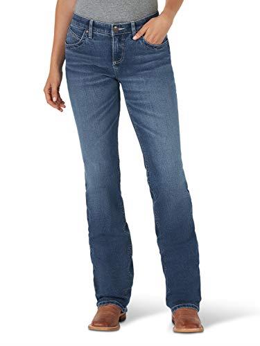 Wrangler Women's Misses Q-Baby Mid Rise Boot Cut Ultimate Riding Jean, Briley, 7W x 30L