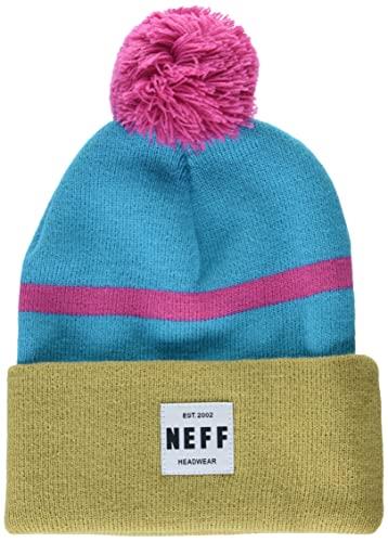NEFF Men's Cozy, Colorful, Fun Beanie Hat for Cold Weather, Teal, One Size