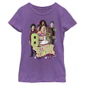 Disney Girl's Birthday Group 8 T-Shirt, Pur Berry, X-Large
