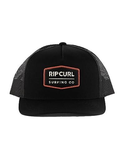 Rip Curl Marker Curve Trucker Cap, Black, OneSize