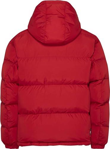 Tommy Jeans Men's Alaska Puffer Jacket, Deep Crimson, X-Large