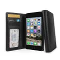 Twelve South Journal for iPhone 8/7/ 6 | Leather Wallet Shell and Display Stand, Black