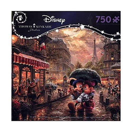 Ceaco - Thomas Kinkade - Disney Dreams Collection - Mickey and Minnie in Paris - 750 Piece Jigsaw Puzzle