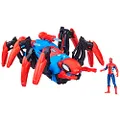 Marvel Spider-Man Crawl 'N Blast Spider, Car Playset with Spider-Man Action Figure, 2-in-1 Blast Feature, Toy Cars for Kids Ages 4 and Up
