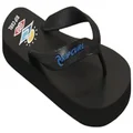 Rip Curl Icons of Surf Bloom Open Toe Sandals, Black/Blue, Size US 13
