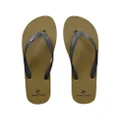 Rip Curl Brand Logo Bloom Open Toe, Olive, Size US 8