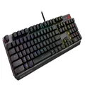 ASUS ROG Strix Scope RX Gaming Keyboard | ROG RX Optical Mechanical Blue Switches, Programmable Macro, Aura Sync RGB Lighting, USB 2.0 Passthrough, IP56 Water & Dust Resistance, Alloy Top Plate