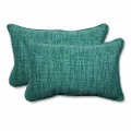 Pillow Perfect Outdoor/Indoor Remi Lagoon Rectangular Throw Pillow (Set of 2)
