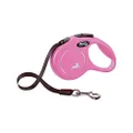 Flexi New Classic Retractable Dog Leash (Tape), 10 ft, Extra Small, Pink