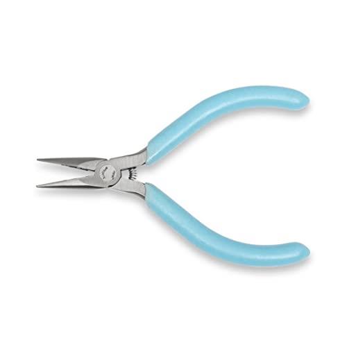 Xcelite Weller L4GN 4" Sub-Miniature Needle Nose Plier with Light Blue Cushion Grip Handle