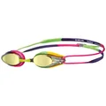 arena Unisex Junior Tracks Racing Swim Goggles (Age 6-12 Years) - Violet/Fuchsia/Green