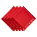 DII Velvet Collection Tabletop, Napkin Set, Red 4 Piece