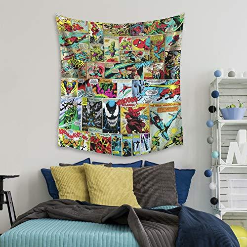 Roommates TAP4528LG Marvel Comic Wall Tapestry, red, Yellow, Black, Blue, Green