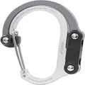 HEROCLIP Carabiner Clip and Hook (Large) | for Camping, Backpack, Organization, and Garage in Gray
