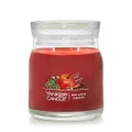 Yankee Candle Red Apple Wreath Scented, Signature 13oz Medium Jar 2-Wick Candle, Over 35 Hours of Burn Time, Christmas | Holiday Candle