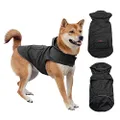 KONG Packable Rain Jacket for Dogs Black Small