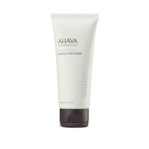 AHAVA Dead Sea Water Mineral Foot Cream - Nourishes & Hydrates Dry Soles, Prevents Cracks & Irritations, with Witch Hazel Leaf, Osmoter blend, Jojoba, Avocado, Sweet Almond & Wheat Germ Oil, 3.4 fl.oz