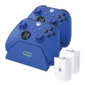 Venom Twin Charging Dock with 2 x Rechargeable Battery Packs - Shock Blue (Xbox Series X & S / Xbox One)
