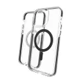 Gear4 ZAGG Santa Cruz Snap Case - MagSafe Compatible Clear Case That Highlights The D3O Protection Material - for Apple iPhone 13 Pro Max - Black,702008209