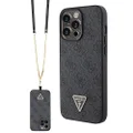 Guess Diamond Cross Body Bundle for iPhone 15 Pro Max, Black