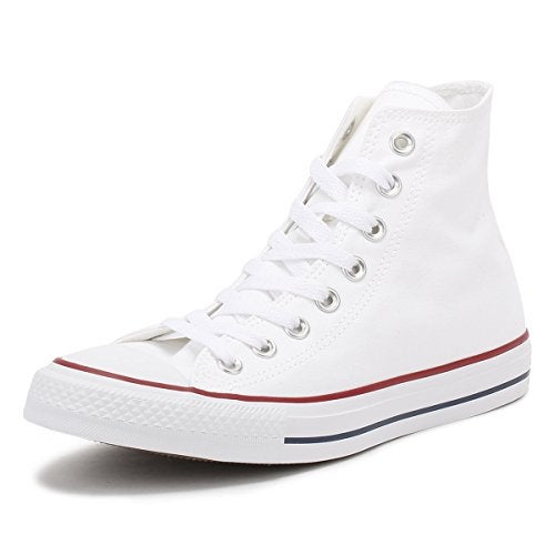 CONVERSE ALL STAR - Chuck Taylor All Star Hi - Unisex Casual Shoes - Optic White - Mens US 6.5 / Womens US 8.5