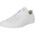 Converse, Chuck Taylor All Star Low Top Sneakers, White, 12 US