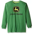 John Deere Big Boys' Long Sleeve Tee, Green Trademark, L(14-16)