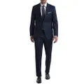 Calvin Klein Men's Slim Fit Suit Separates, Blue Birdseye, 32W x 30L